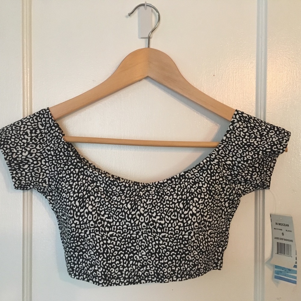 Swim crop top